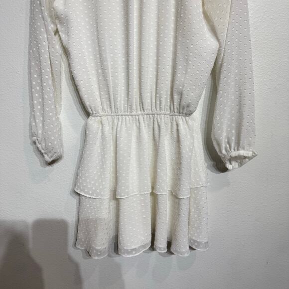 Yumi Kim Swiss Dot White Class Act Mini Dress Sz S - Picture 4 of 12